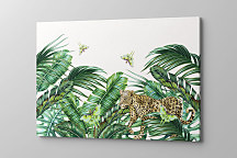 Obraz Leopard medzi banánovými listami 2010